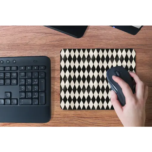 Klassiek - Patroon - Zwart muismat rubber klein 262 -toetsenbord
