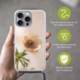 Bloem - Minimalistisch - Groen Hoesje iPhone 16 Pro Max met koord klein -sfeer2_DE