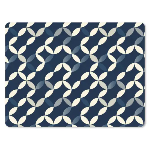 Abstract - Patroon - Blauw muismat rubber klein 262 -3d