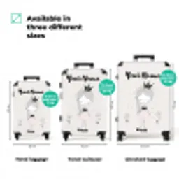 Prinses met zwart jurkje NBS - Handbagage koffer - Kinderen Unisex middel zzzzzzVergelijking_3EN
