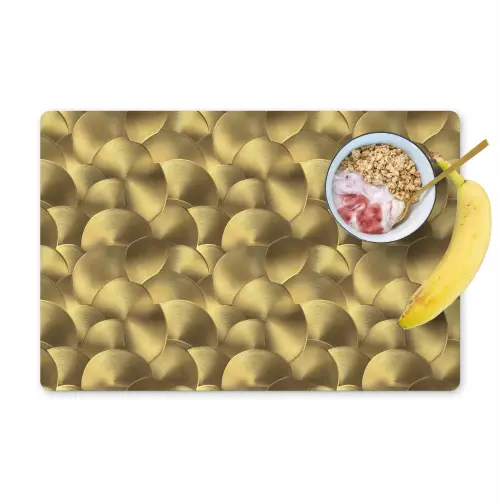 Modern - Cirkel - Goud Placemat vinyl groot 368 -zzzproduct_Kitchenyeah-website