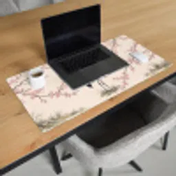 Aziatisch - Kraanvogel - Beige Muismat XXL klein -sfeer1