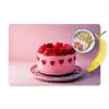 Taart - Hart - Roze Placemat vinyl groot -zzzproduct_Kitchenyeah-website