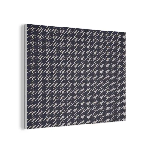 Plaid - Patroon - Ruit - Blauw PET vilt klein 837 -3d