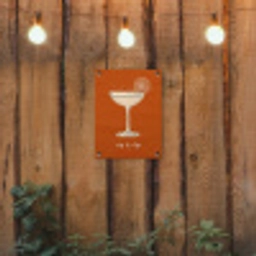 Cocktail - Oranje - Zomer - Quote tuinposter los doek klein -sfeer1
