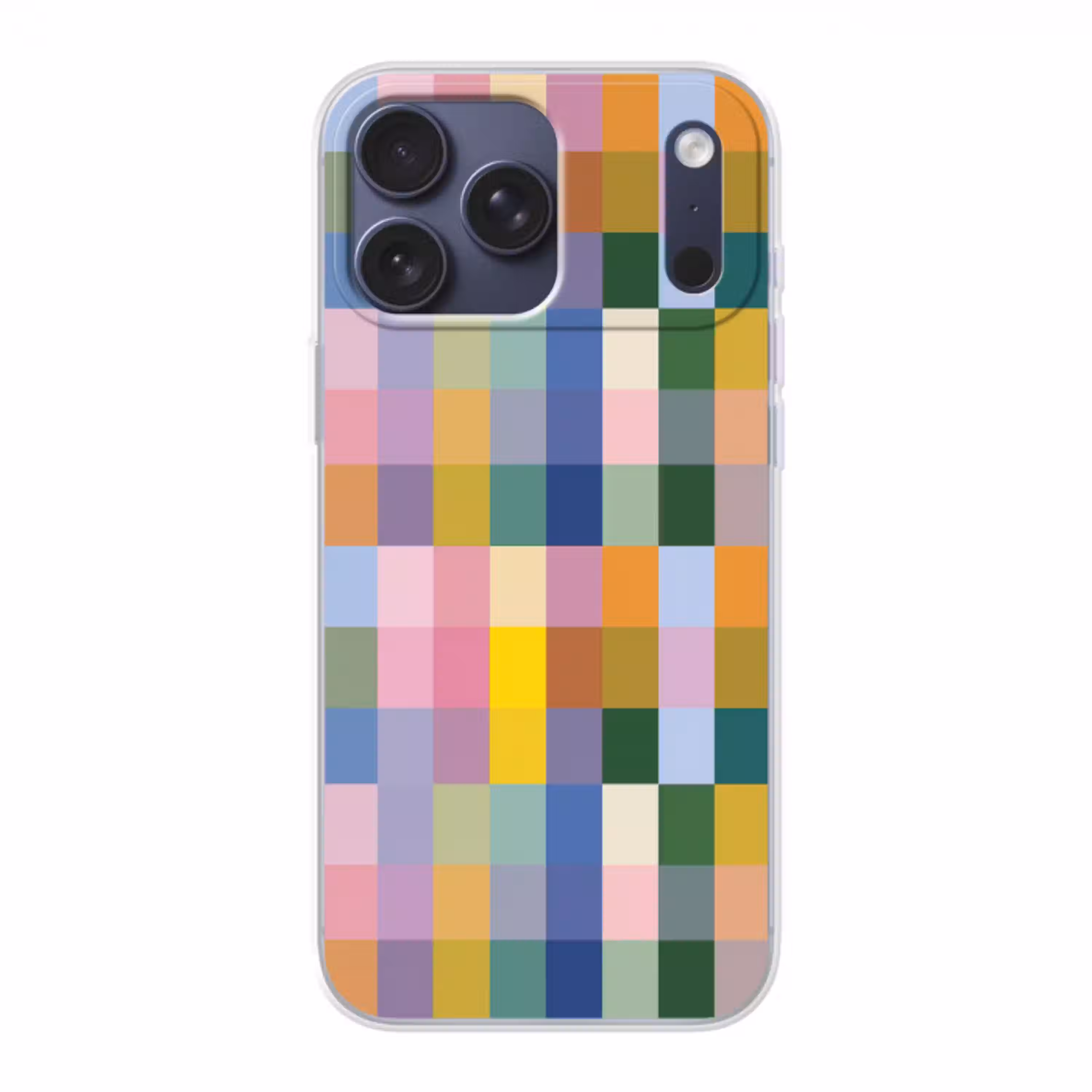 Blokken - Vierkant - Patroon - Gekleurd Telefoonhoesje iPhone 17 Pro Max klein -3d