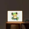 Kikker - Groen - Water - Dieren Light Box met batterij (Wandlamp kind) middel -sfeer1_kind