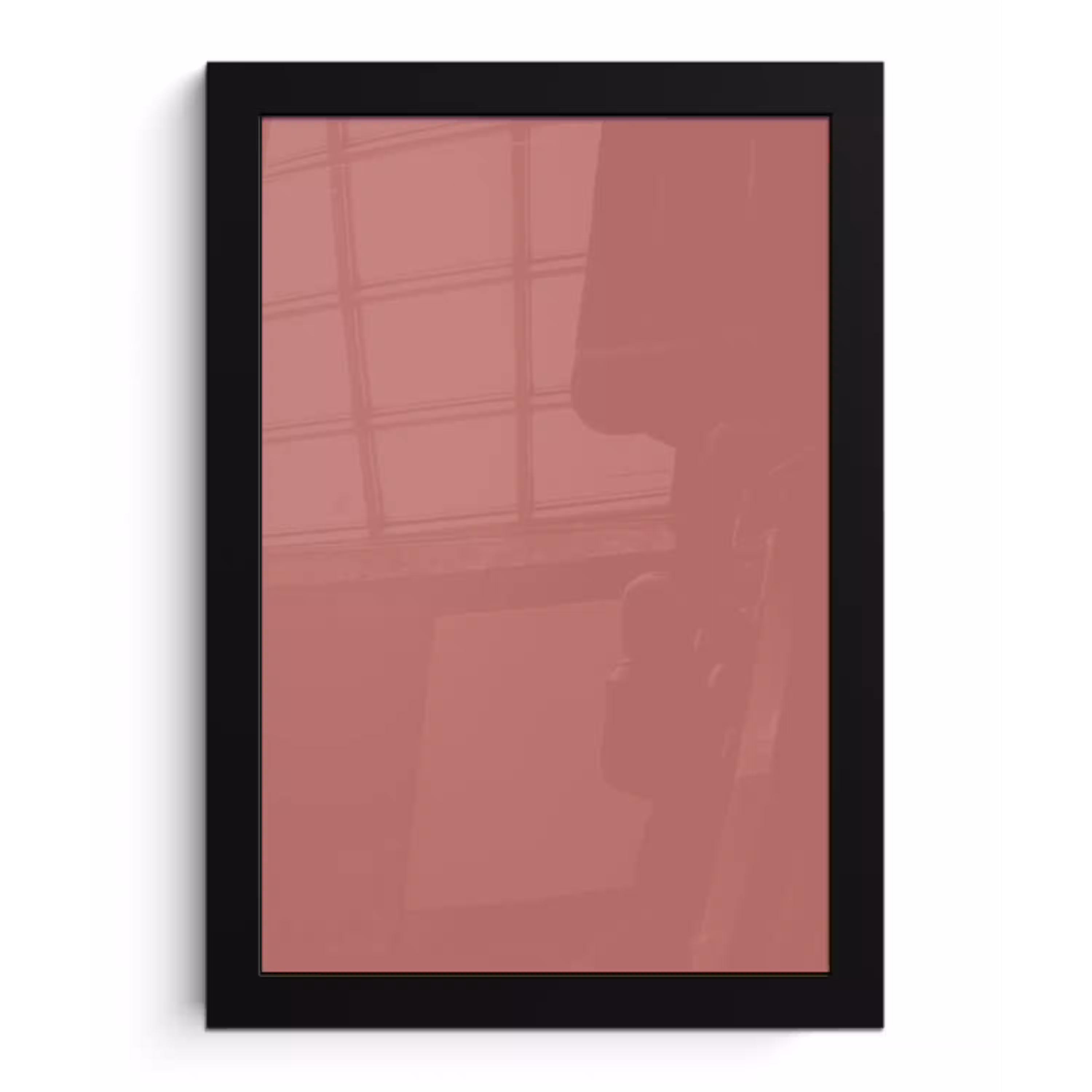 Ancient - Rose - Roze fotolijst zwart zonder passe partout klein 224 -3d
