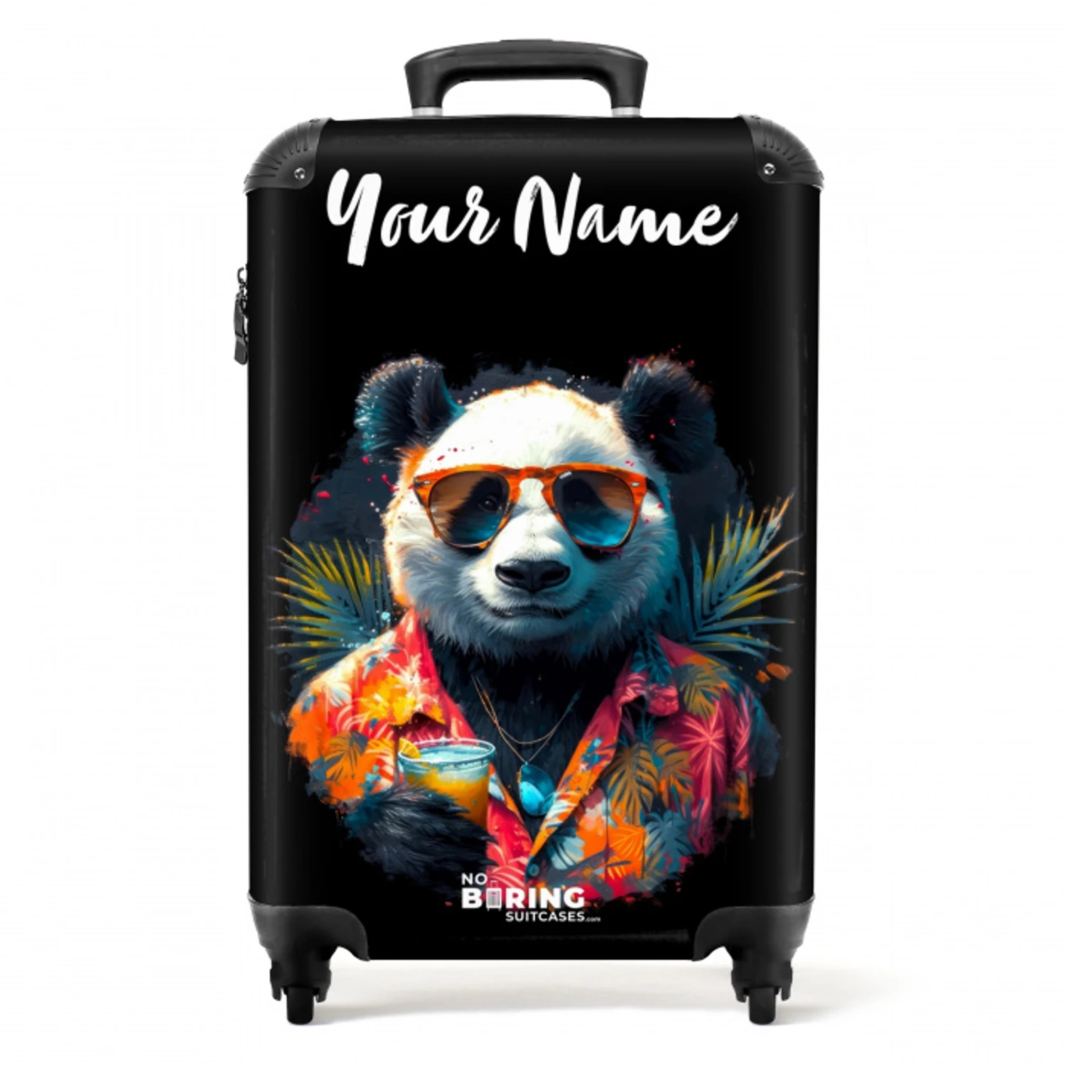 Panda als Tropische Street Art NBS - Handbagage koffer - Kinderen Unisex middel -productfoto_recht