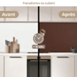 Papaverbol - Droogbloem - Bruin - Minimalistisch keuken achterwand 2 middel -voor-na2_FR