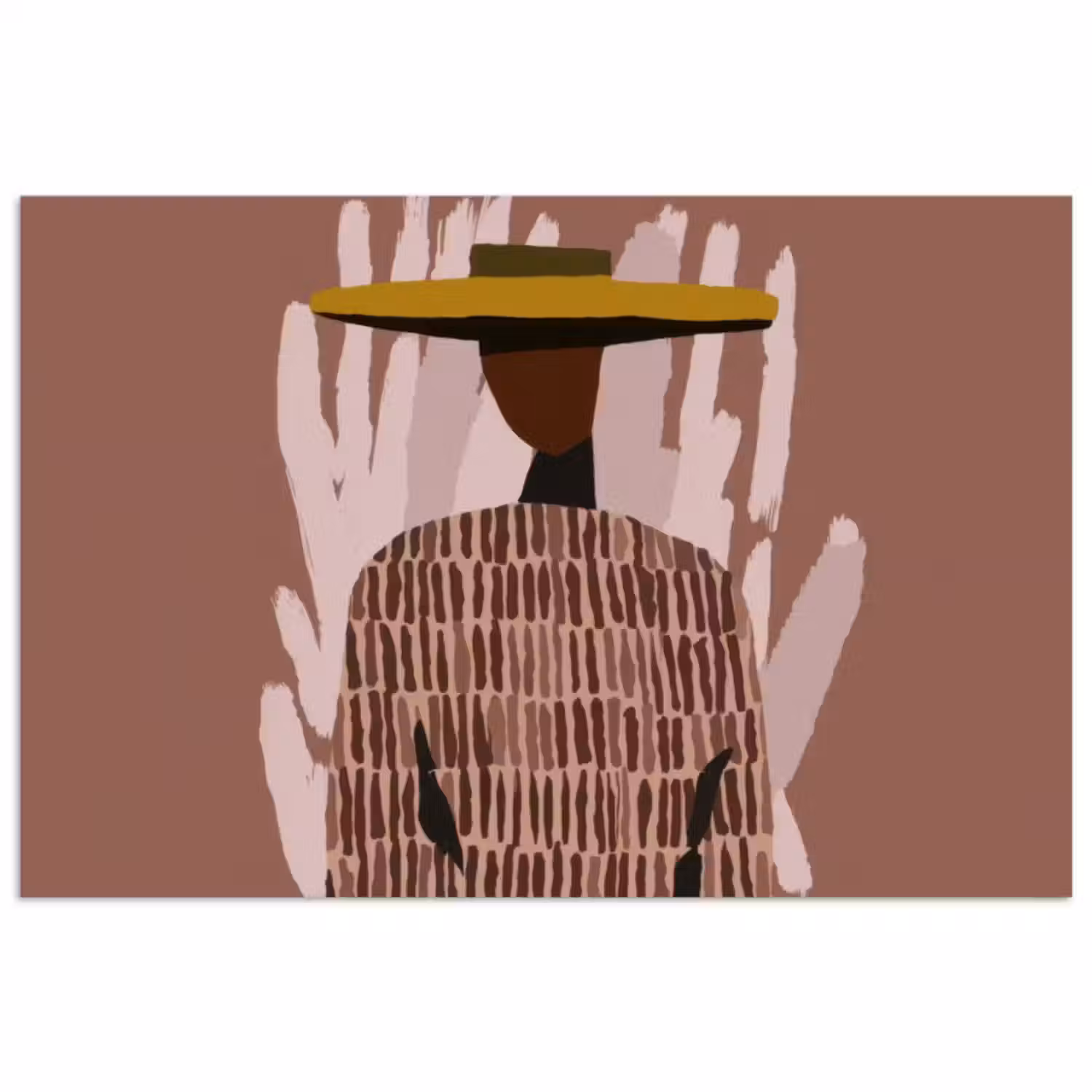 Poster - Abstract - Figuur - Illustratie - Hoed