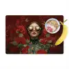 Bloemen - Dieprood - Zonnebril - Vrouw Placemat vinyl groot -zzzproduct_Kitchenyeah-website