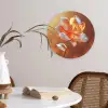 Glazen - Bloem - Zonlicht Wandcirkel plexiglas klein -sfeer4