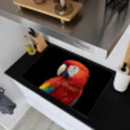 Ara - Portret - Rood Inductie beschemer met haakjes klein -sfeer1
