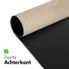 Parallelle lijnen - Lichte textuur - Beige Muismat XXL klein -sfeer2