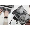 Zebra's - Zwart - Wit laptophoes neopreen klein -bureau