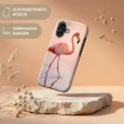Flamingo - Water - Roze Toughcase MagSafe Apple iPhone 17 klein -USP_RandenV_NL