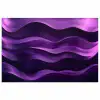 Golven - Abstract - Paars poster papier klein -3d