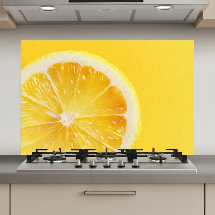 Citroen - Geel - Zonnig keuken achterwand spatscherm klein -3d_website