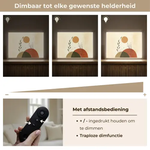 Planten - Abstract - Vormen Light Box met batterij (Wandlamp) middel -USP_dimbaarNL