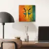 Dansen - Vrouwen - Verfstructuur aluminium wit klein -sfeer5