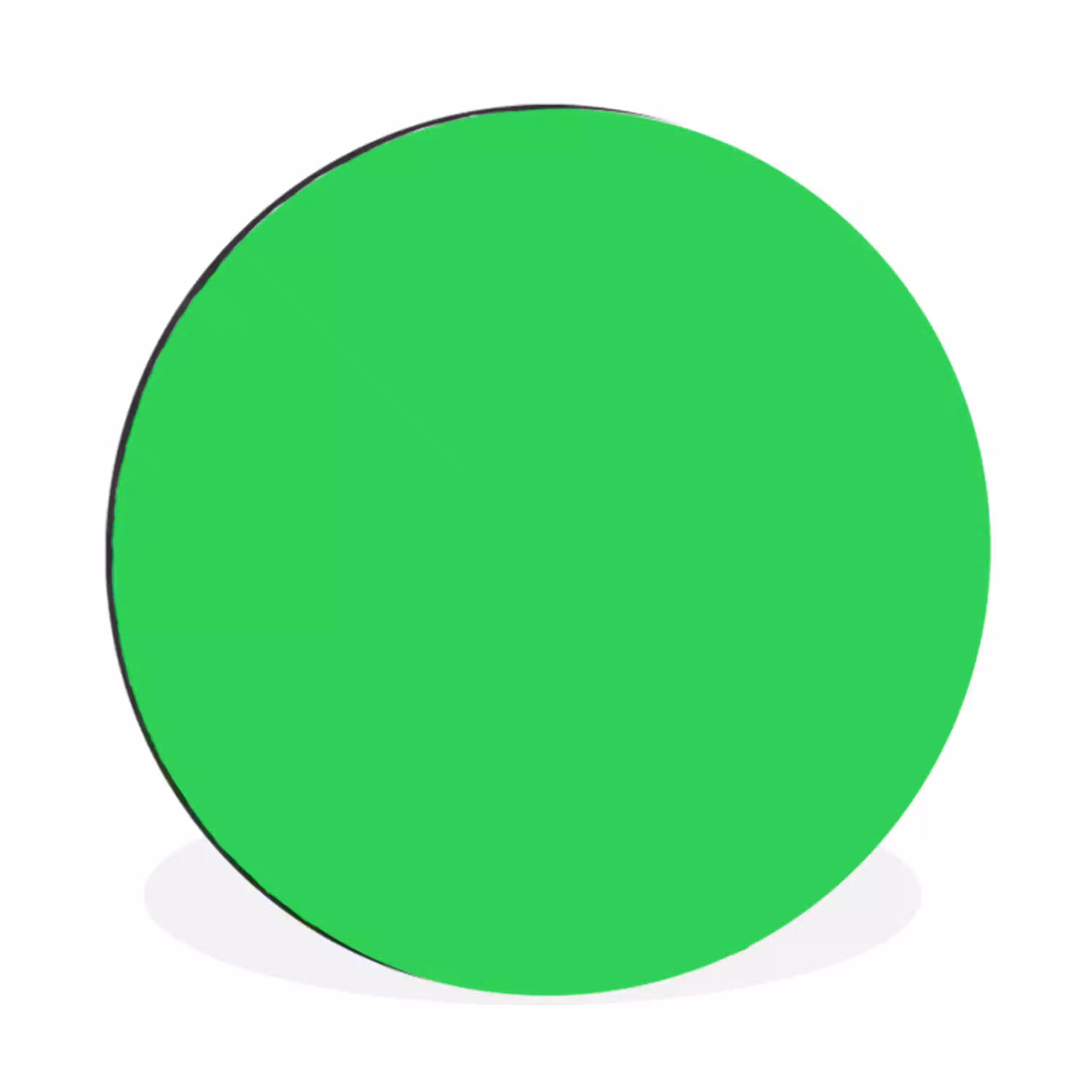 Mint - Green - Groen Wandcirkel aluminium klein 190 -3d