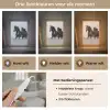 Paarden - Gras - Zwart - Wit Light Box met kabel (Tafellamp) klein -USP_lichtkleurNL