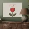 Roos - Rood - Bloem - Valentijn PET vilt klein -sfeer2