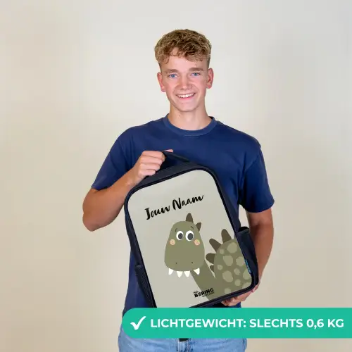 Danny dino Rugzak - Zwart middel -sfeer7_NL