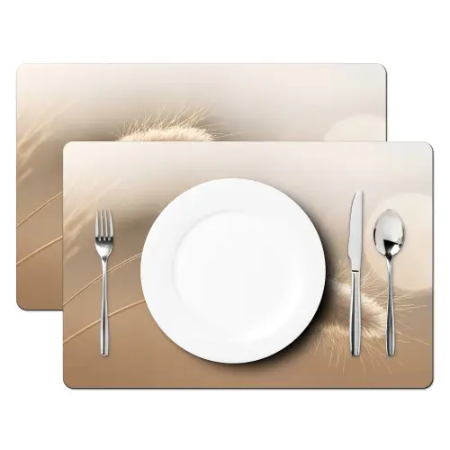 Hazestaartgras - Graanharen - Zonlicht Placemat vinyl groot -zzsfeer2_Kitchenyeah-website