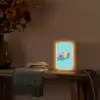 Blauw - Snoep - Regenboog Light Box met kabel (Tafellamp) klein -sfeer4