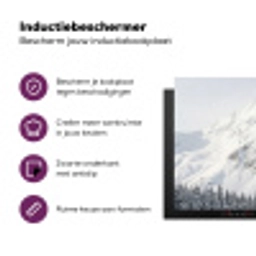 Berg - Sneeuw - Winter - Natuur - Wit Inductie beschermer vinyl 3mm klein -zzzzzzz-cc-usp