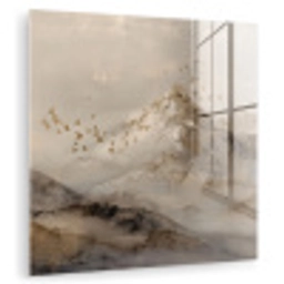 Berglandschap - Mist  - Penseelstreken plexiglas 5mm klein -zzzproduct_nieuw