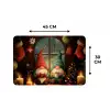 Gnooms - Kerst - Raam - Kleurrijk Placemat vinyl groot -specs
