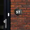 Zwarte houtblokken - Traditioneel Naambord Organisch middel -sfeer1