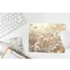 Wilde - Bloemen - Wit muismat rubber klein -witbureau