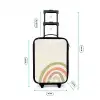 Ruwe regenboog pastel Kinderkoffer - Zwart klein -productfoto_formaten