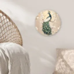 Pauw - Tak - Bloemen Wandcirkel kunststof plaat 5mm dik klein -sfeer5