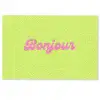 Groen - Roze bonjour - Retro Deurmat klein -zkaufland3d
