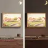 Schapen - Huisje - Platteland Light Box met batterij (Wandlamp) middel -sfeer3