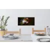 Vaas met bloemen - Schilderij van Rachel Ruysch Muursticker klein -eettafel