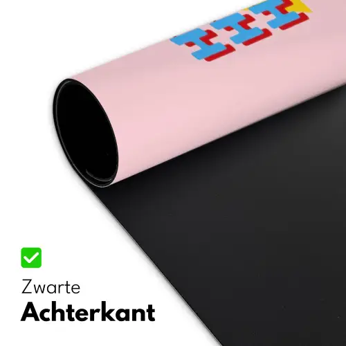 Blah - Bliksem - Roze Muismat XXL klein -sfeer2