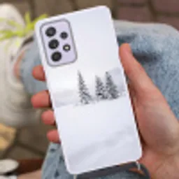 Fijnsparren - Sneeuw - Winter - Landschap - Stilte Hoesje Samsung Galaxy A52 5G met koord klein -sfeer3