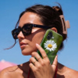 Wit - Madeliefje - Bloem - Gras Toughcase MagSafe Apple iPhone 17 klein -Sfeer2V