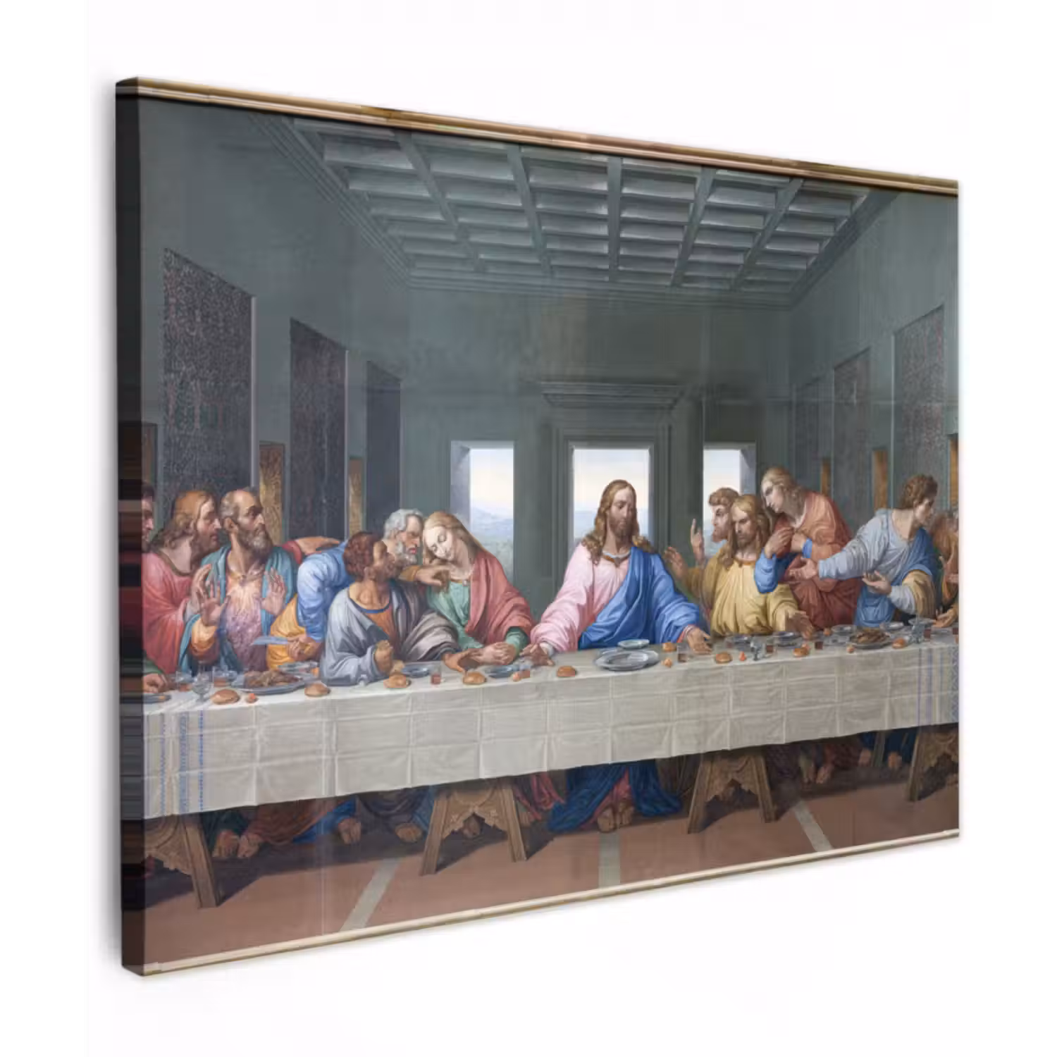 Leinwandbild - Das letzte Abendmahl - Leonardo da Vinci