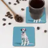 Dalmatiër - Zonnebril - Blauw onderzetter kurk middel -sfeer2