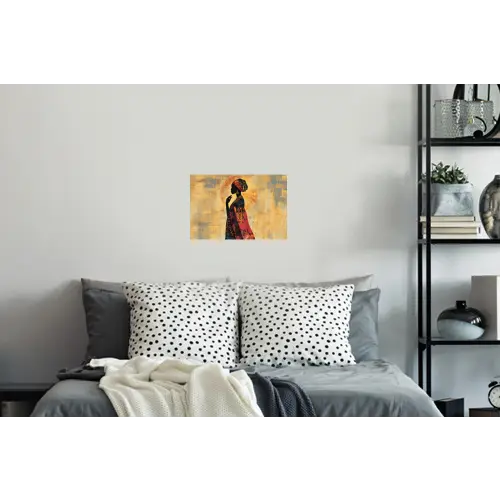 Vrouw - Silhouet - Patronen - Sierlijk Muursticker klein -slaapkamer