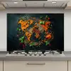 Wereldkaart - Kruiden - Levendige kleuren keuken achterwand spatscherm klein -3d_website