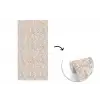 Bloemenprint - Grijs - Crème fotobehang vinyl groot 64 -3d