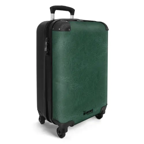 Lederen look midden groen NBS - Handbagage koffer - Volwassenen Unisex middel -productfoto_3d